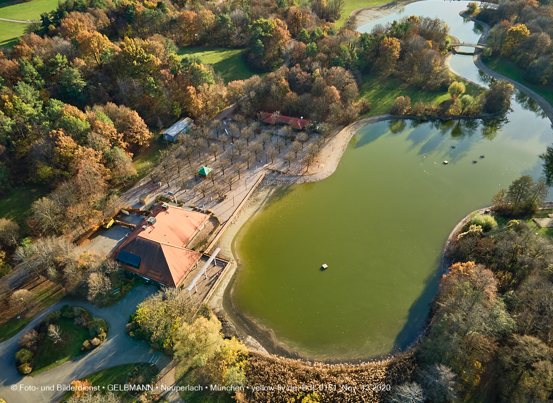 13.11.2020 - der Ostpark mit See und Biergarten in Neuperlach